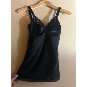 Haute Contour‎ by Spanx Lace Trim Shaping Cami Top Black  Size S